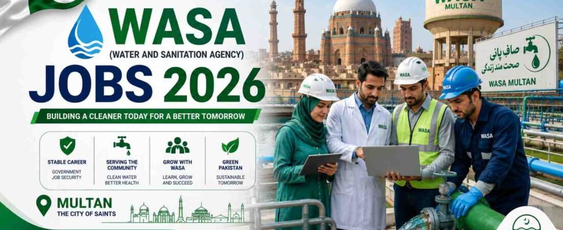WASA Jobs 2026 Online Apply Water and Sanitation Agency Jobs Advertisement